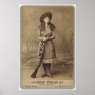 annie oakley lil sure shot cabinet photo poster