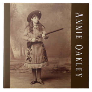 Annie Oakley Sharpshooter Ceramic Tile