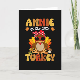 Annie Of The Little Turkey Thanksgiving 1st Birthd Card