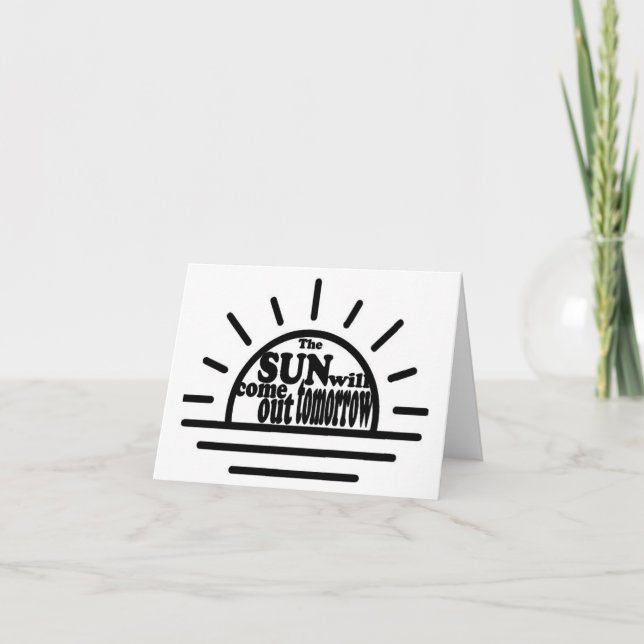 Annie: Tomorrow Thank You Card (Front)