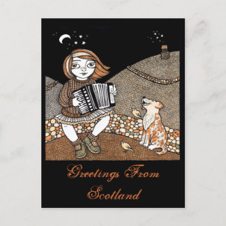 Annies Accordian Postcard