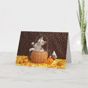 Annie's Sweet Halloween Cat / Kitten Card
