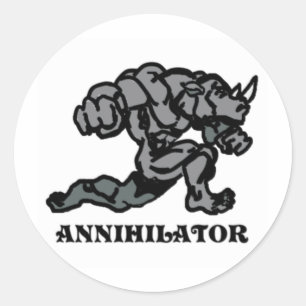 ANNIHILATOR CLASSIC ROUND STICKER