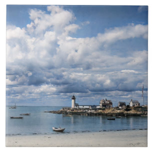 Annisquam Lighthouse, Gloucester MA c1904 Ceramic Tile