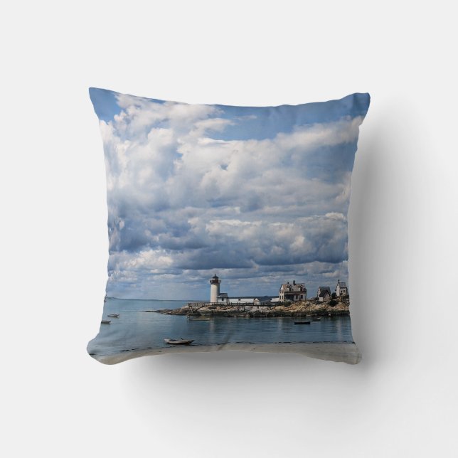 Annisquam Lighthouse, Gloucester MA c1904 Cushion (Front)