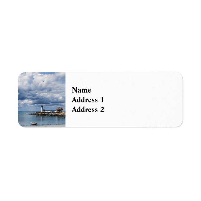 Annisquam Lighthouse, Gloucester MA c1904 Return Address Label (Front)