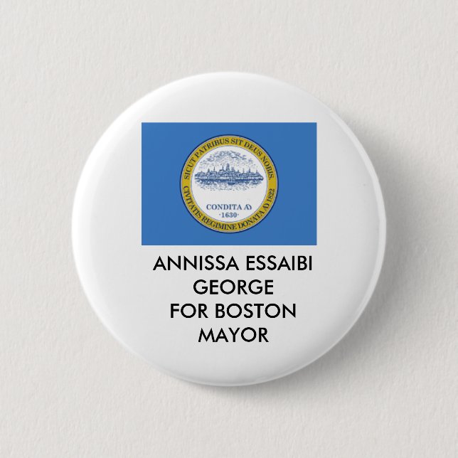Annissa Essaibi George FOR BOSTON MAYOR BUTTON (Front)