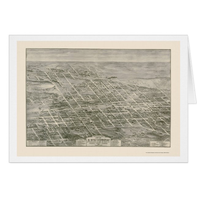 Anniston, AL Panoramic Map - 1903 (Front Horizontal)