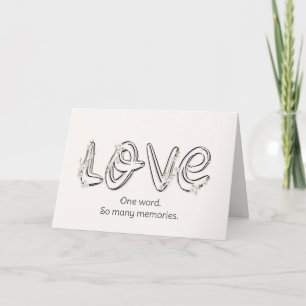 Anniversary Almond Blossom Love Text Card
