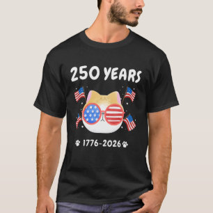 Anniversary America 1776-2026 Cute Cat Patriotic U T-Shirt