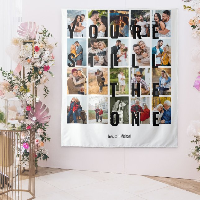 Anniversary Backdrop 20 Photo You're Still the One Tapestry (Creator Uploaded)