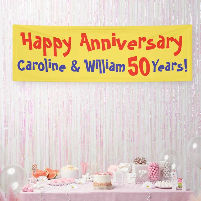 Anniversary Banner with Name and Number (Creator Uploaded)