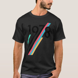 Anniversary Born In 1978 Born In 1978 Racing Strip T-Shirt
