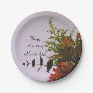 Anniversary Bouquet Paper Plates