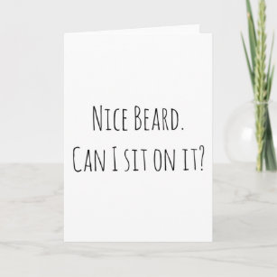 Anniversary boyfriend birthday card nice beard