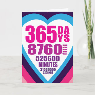 Anniversary Card - 1 Year - Happy Anniversary