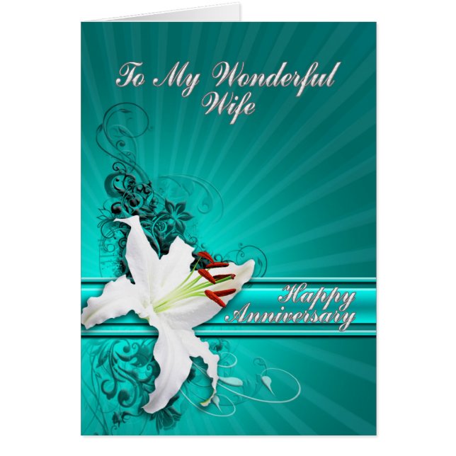 Anniversary card for a wife (Front)