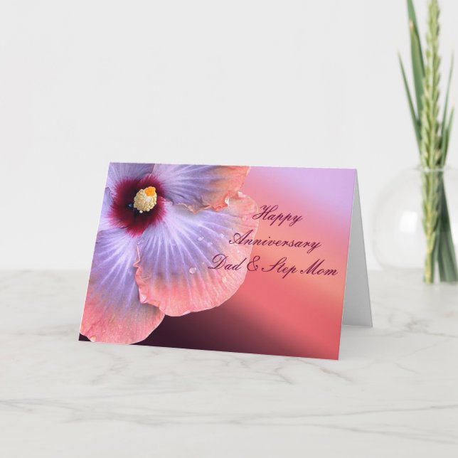 Anniversary Card for Dad and Step Mum (Front)