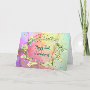 Anniversary Card for First Wedding Anniversary