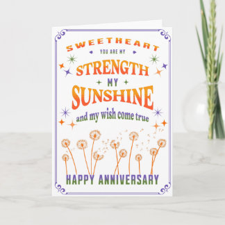 Anniversary card for her or him