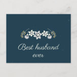 Anniversary card for him<br><div class="desc">Best husband ever, cute gift for him to express love and appreciation for faithful man</div>