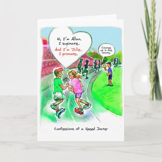 Anniversary Card for Runner - Speed Dating (Front)