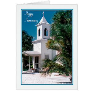 Anniversary Card for Wife, Little Church