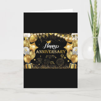 Anniversary Card, happy Anniversary card, love car Holiday Card