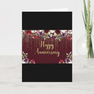 Anniversary Card, happy Anniversary card, love car Holiday Card
