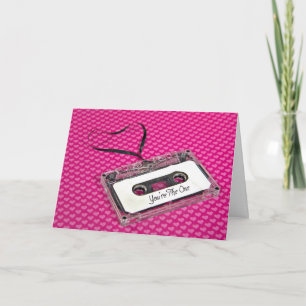 Anniversary Cassette Tape with Heart Card