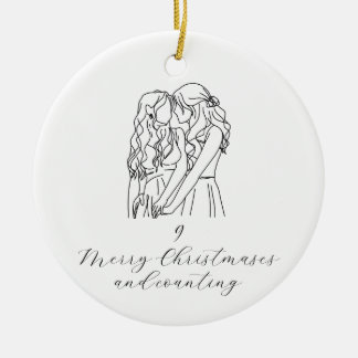 Anniversary Christmas Ornament (queer love)