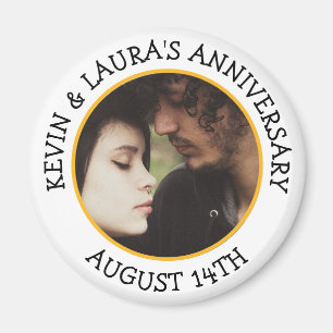 Anniversary Date Personalised Reminder Magnet