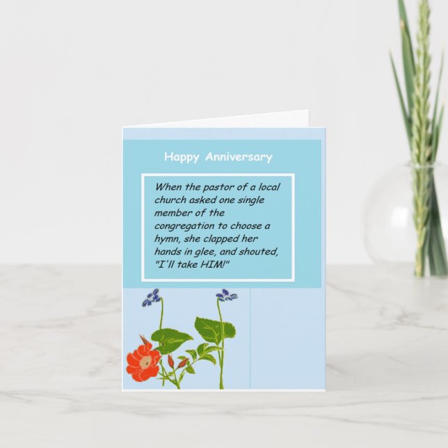 Anniversary  Devotional Greeting Card (Front)