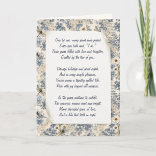Anniversary Dragonflies, Daisies and Lace Card