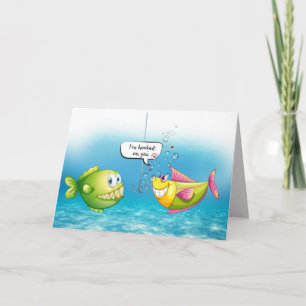 Anniversary Fish in Bubbles Card