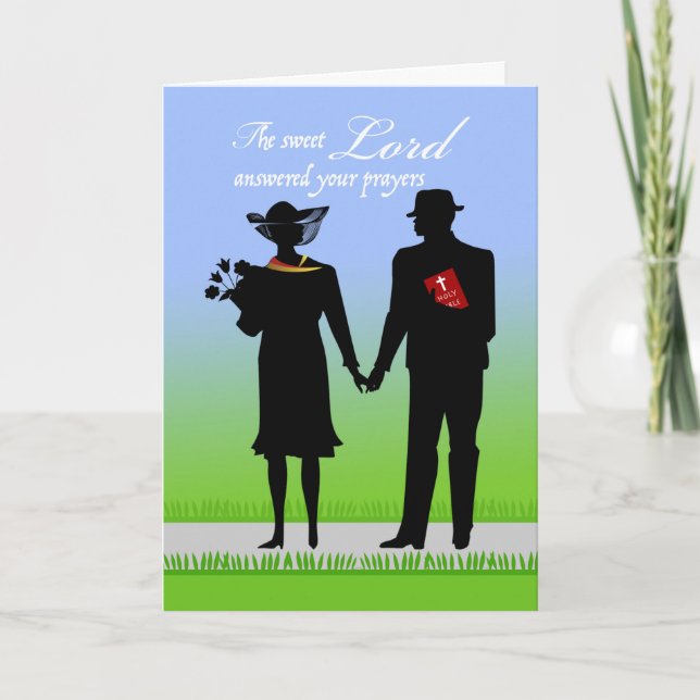 Anniversary for Couple, Christian Theme Card (Front)
