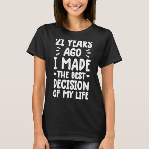 anniversary for married couples 21 years marriage T-Shirt