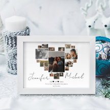 ANNIVERSARY HEART COLLAGE POSTER AND PRINT