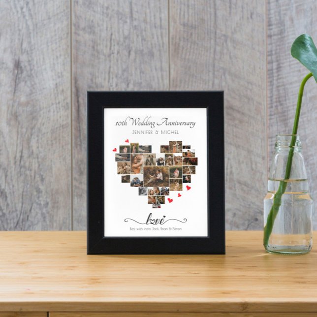 ANNIVERSARY HEART COLLAGE POSTER AND PRINT (Creator Uploaded)