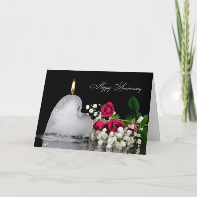 Anniversary Heart Melting Card (Front)