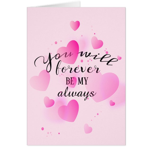 Anniversary Hearts with Love Quote (Front)