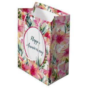 Anniversary Hibiscus Garden   Medium Gift Bag