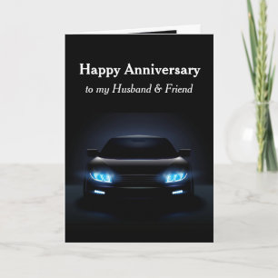 Anniversary Husband Friend Sports Car Automobile  Card