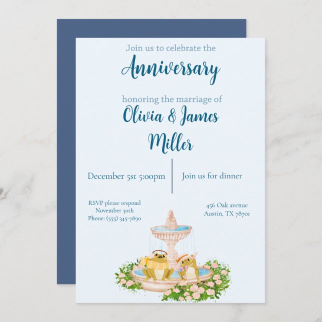Anniversary invitation (Front/Back)