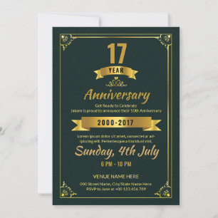Anniversary Invitation Flyer Template