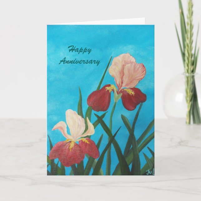 Anniversary iris card (Front)