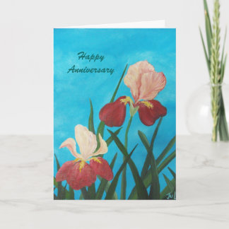 Anniversary iris card