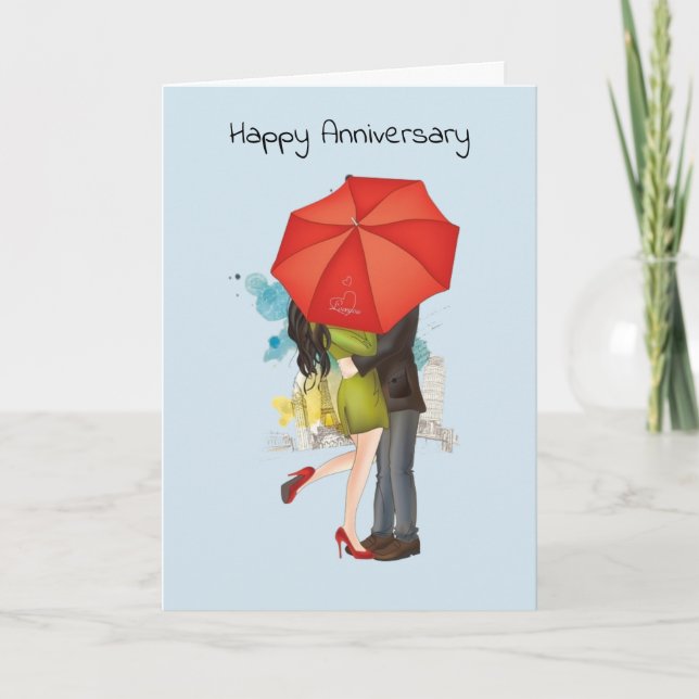 Anniversary Kiss Card (Front)
