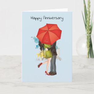 Anniversary Kiss Card