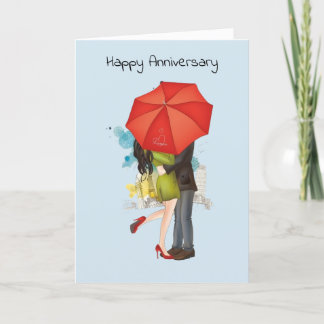 Anniversary Kiss Card